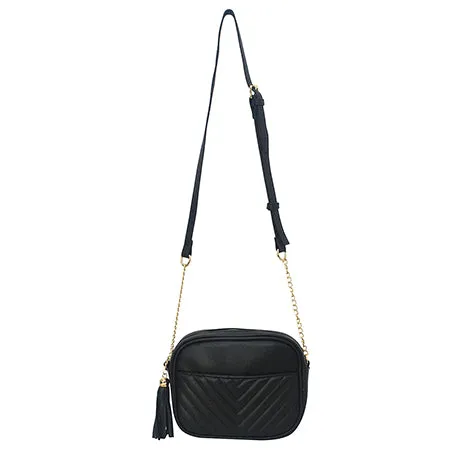 SALE! Black Chic Faux Leather NGIL Crossbody Bag