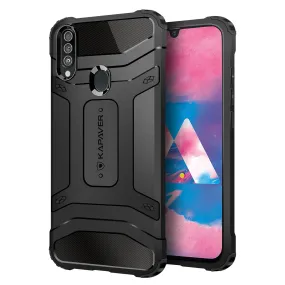 Samsung Galaxy M30 Back Cover Case | Rugged - Black