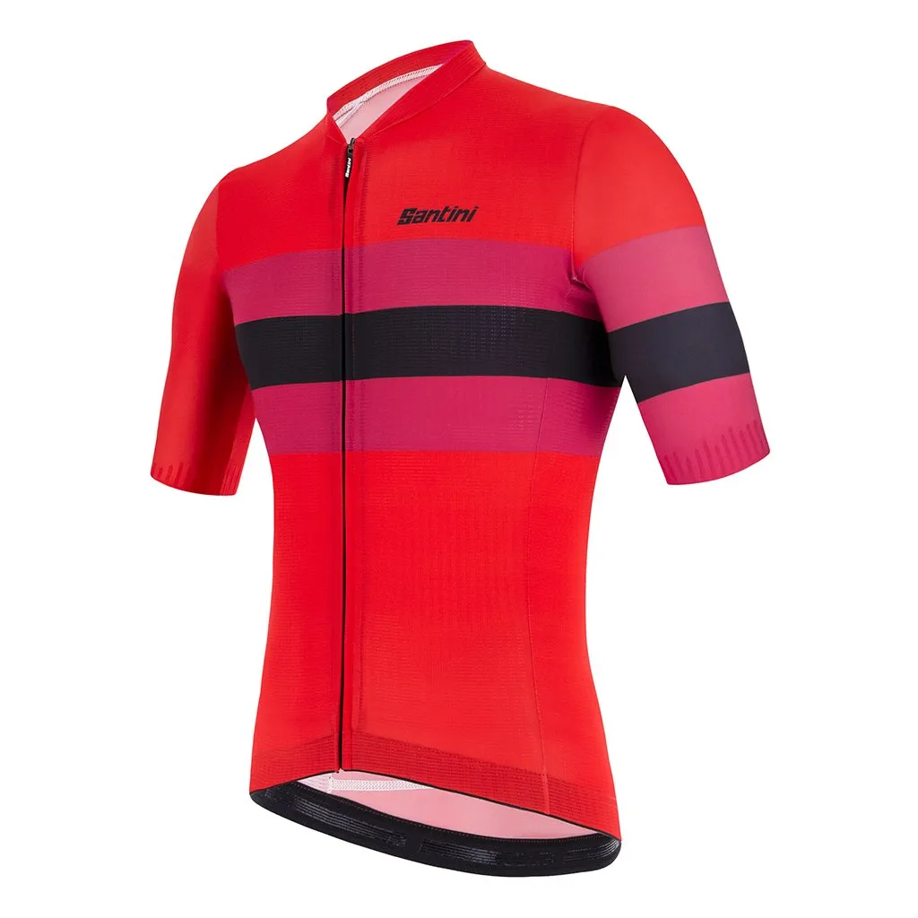 Santini Eco Sleek Bengal Jersey - Red