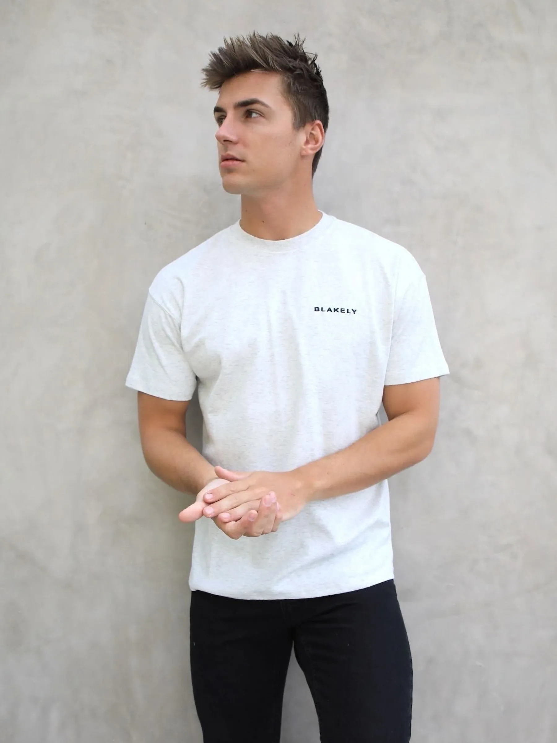 Series Relaxed T-Shirt - Marl White