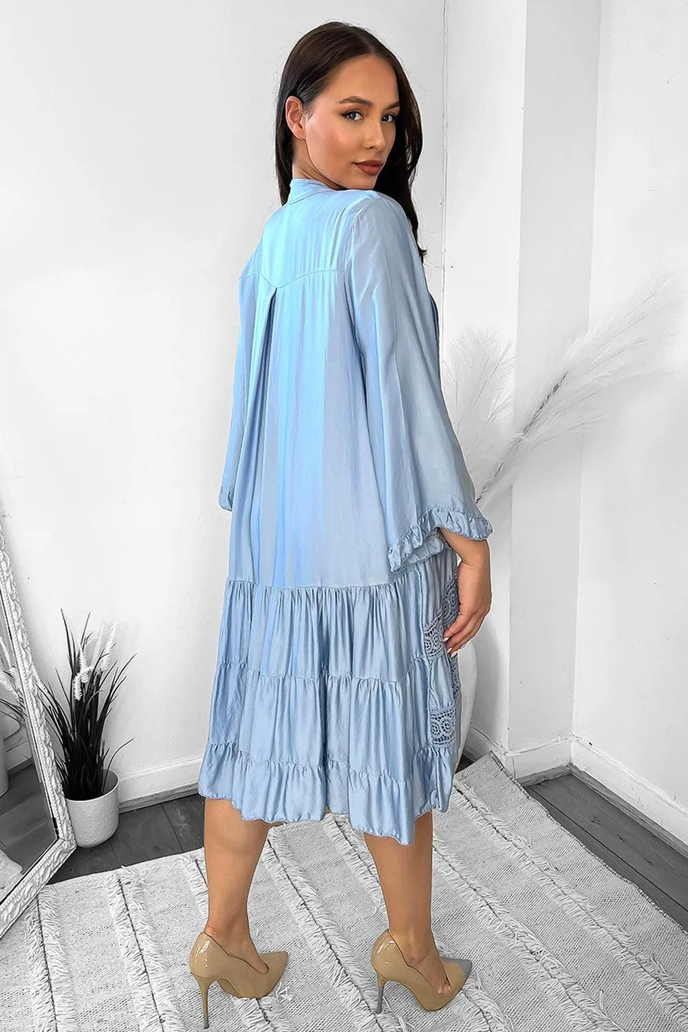 Silk Blend Relaxed Fit Summer Dress