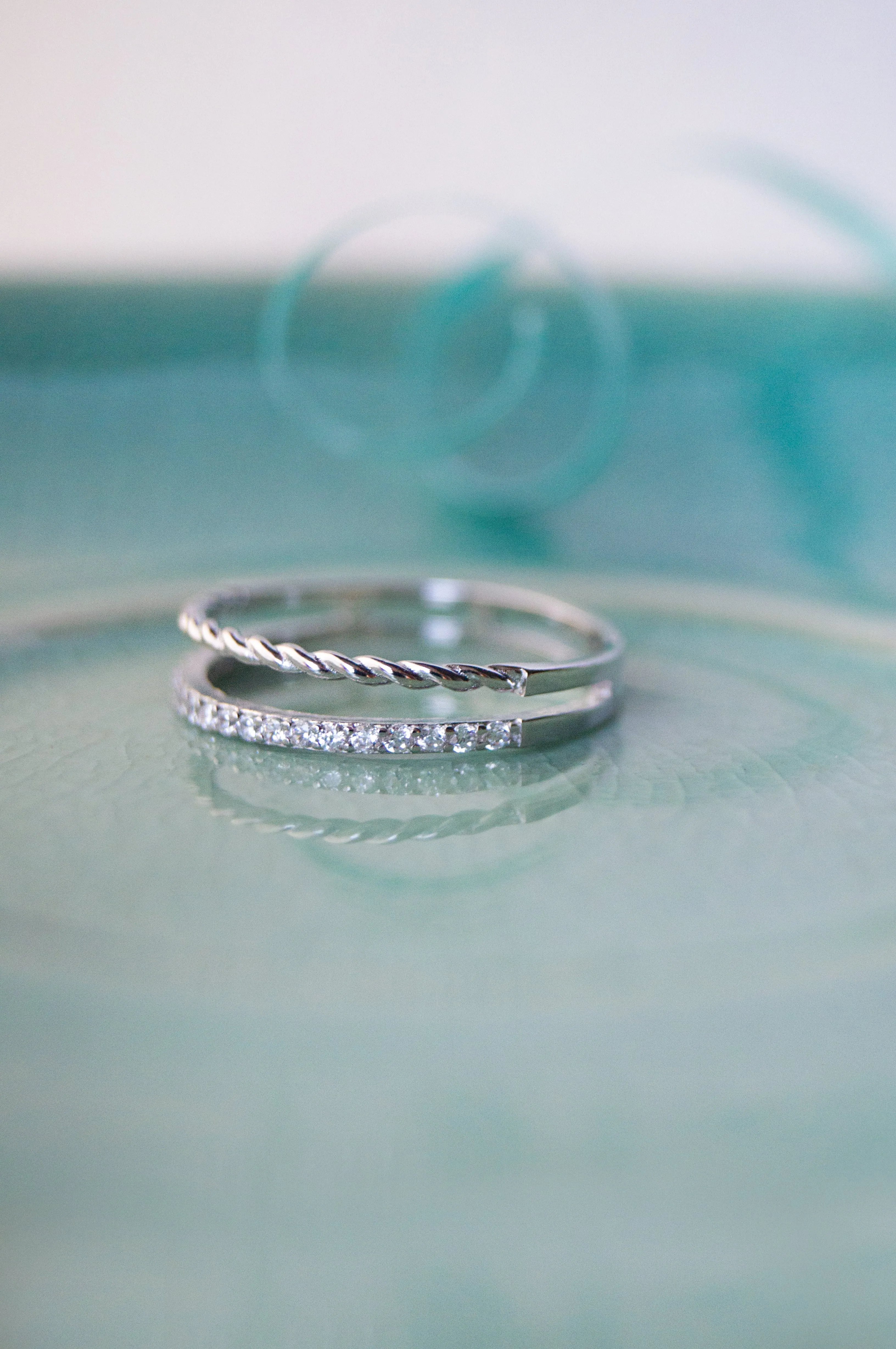 Sleek And Twisty Rose Gold Plated Sterling Silver Ring