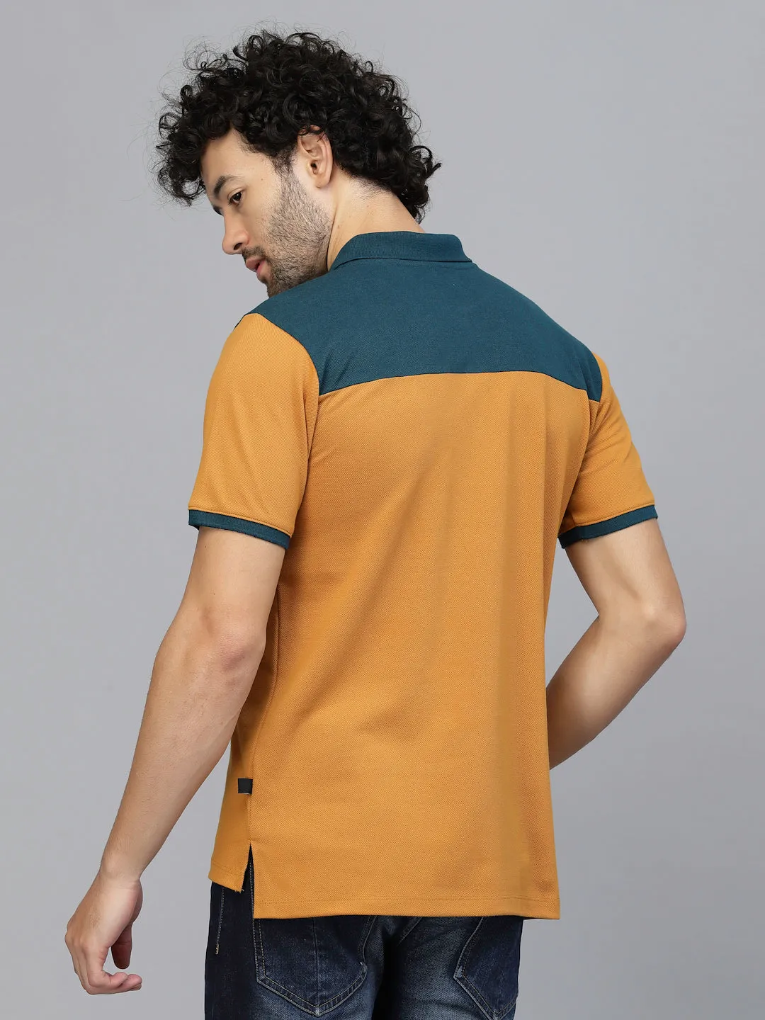 Sleek Colorblock Polo T-Shirt