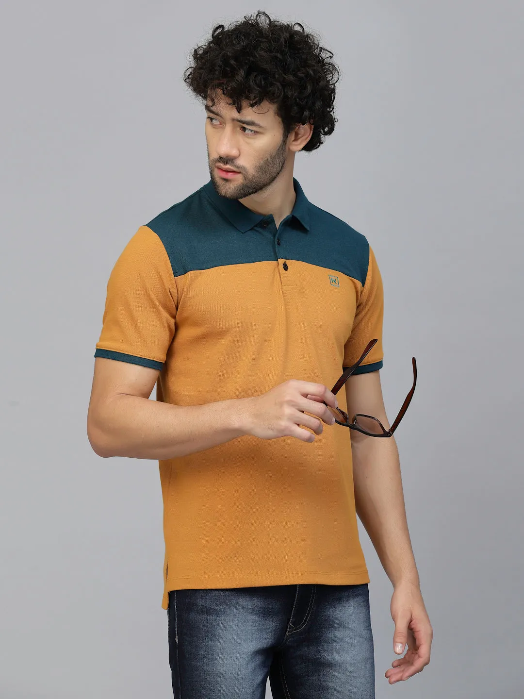 Sleek Colorblock Polo T-Shirt