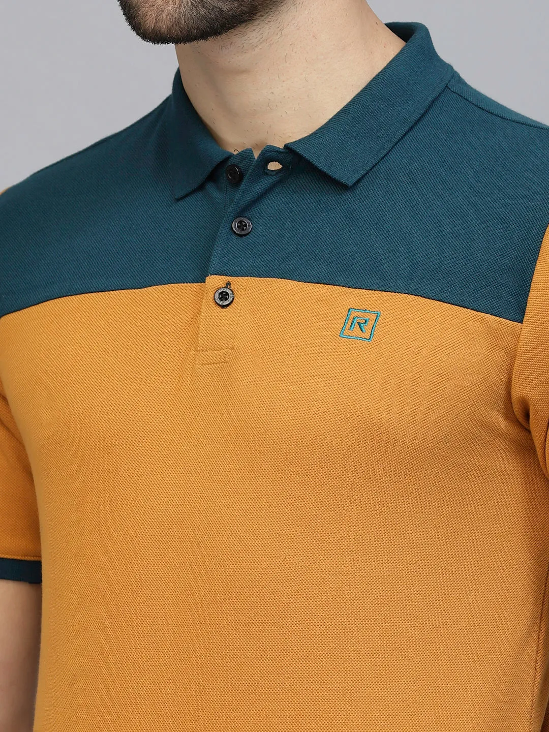 Sleek Colorblock Polo T-Shirt