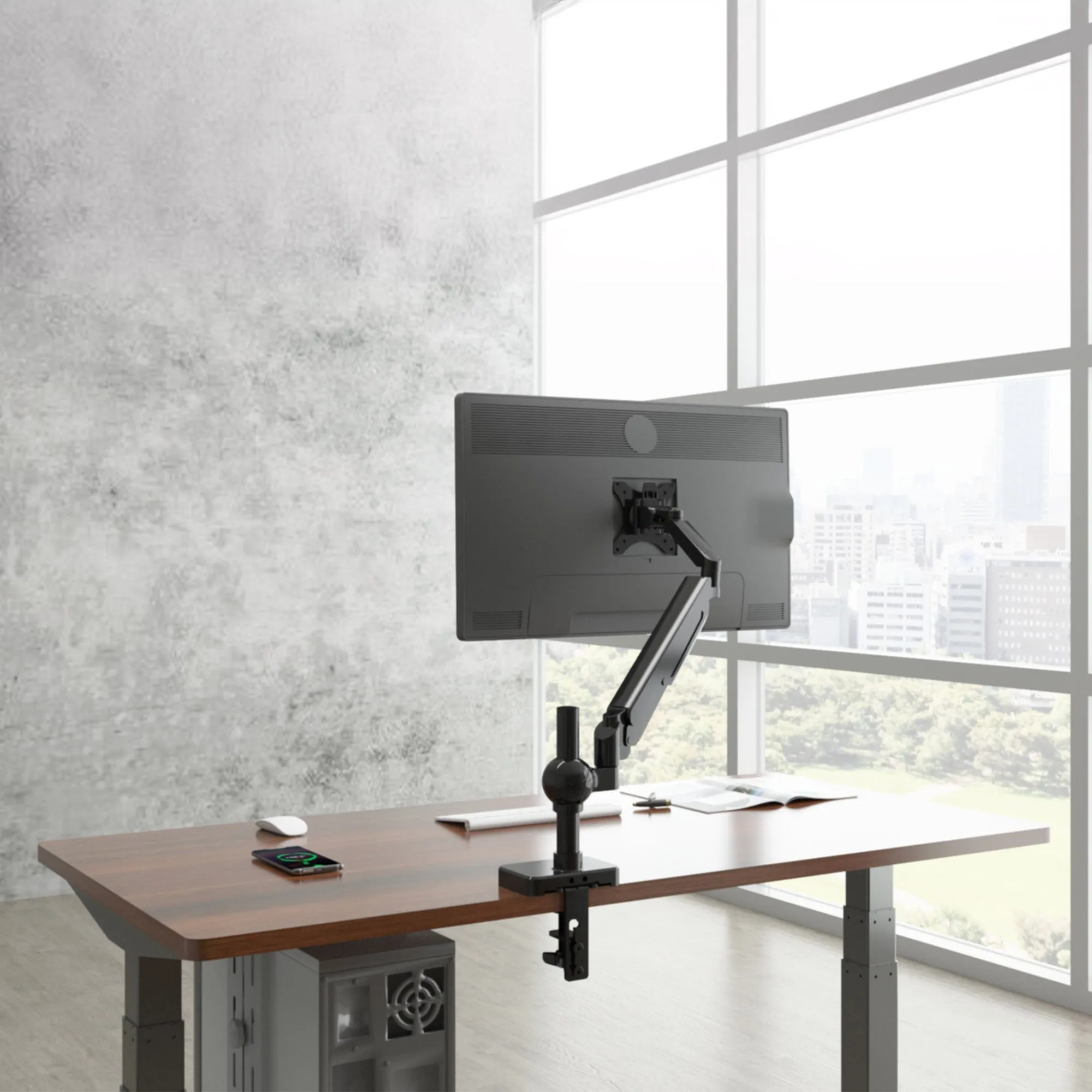 Sleek Desk Mount Single Monitor Arm