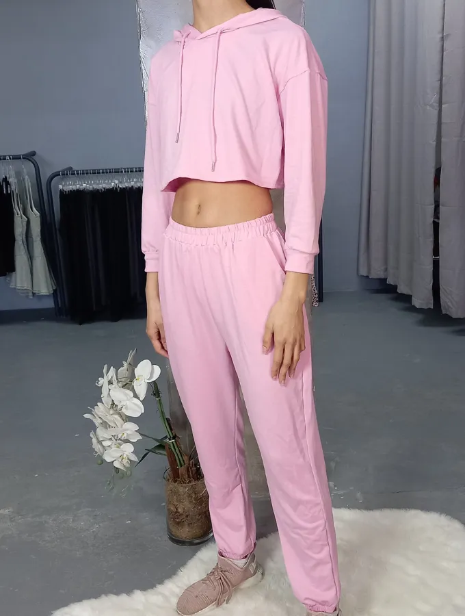 SLEEK FIT TRACKSUIT - BLUSH