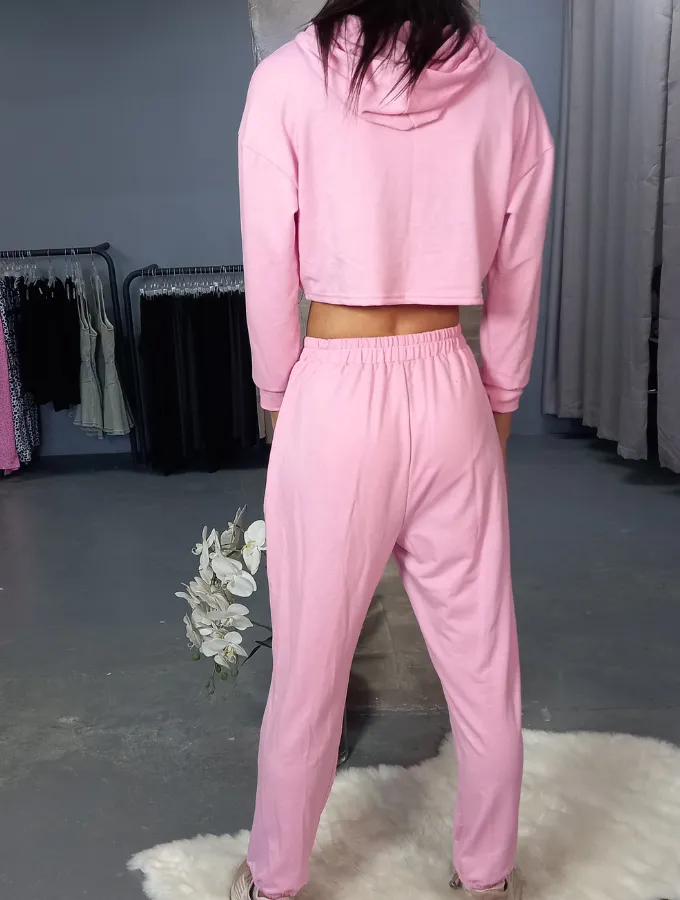 SLEEK FIT TRACKSUIT - BLUSH