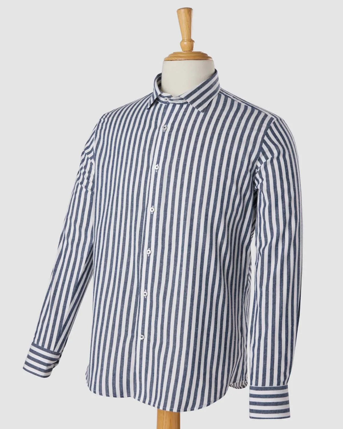 Sleek Shadow Brushed Striped Shirt