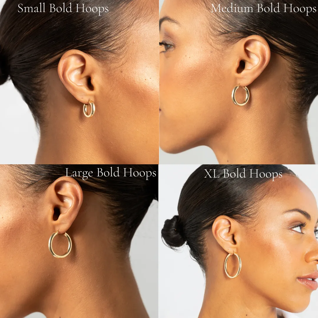 Small Bold Hoops