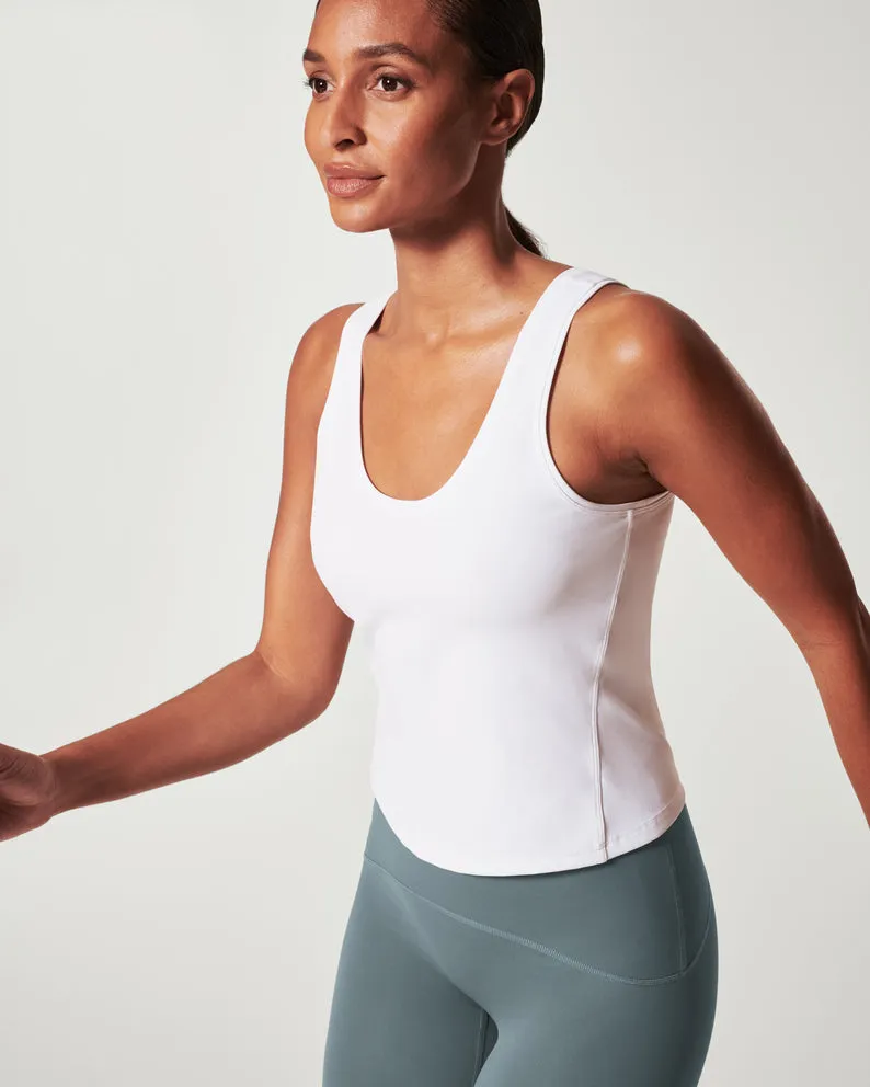 Spanx: The Get Moving Fitted Tank - White