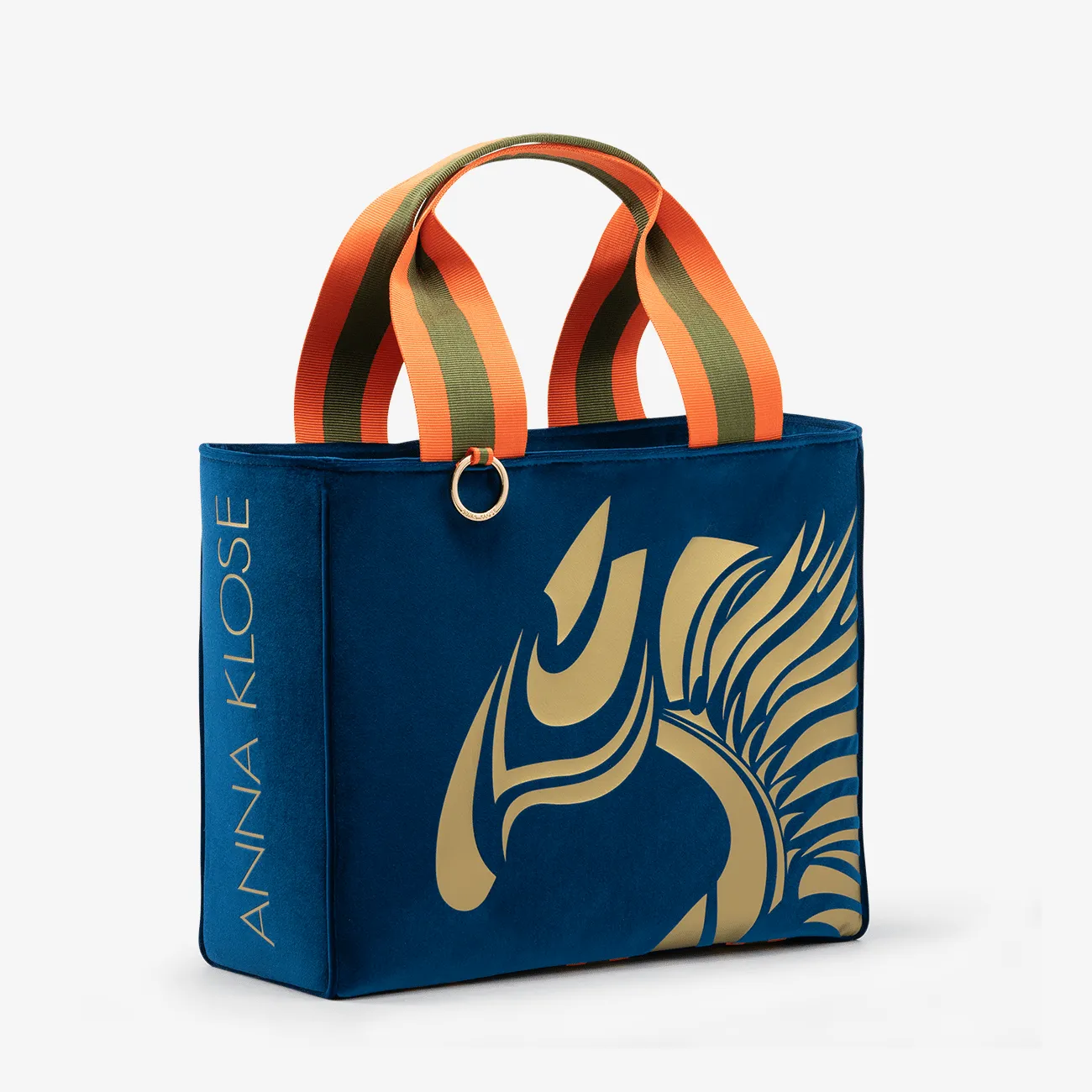 Velvet Equestrian Tote "Hamptons Blue"