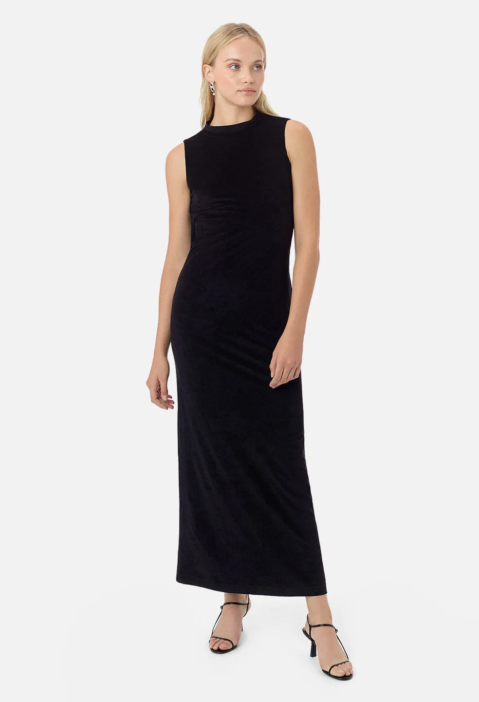 Velvet Jersey Maxi / Black