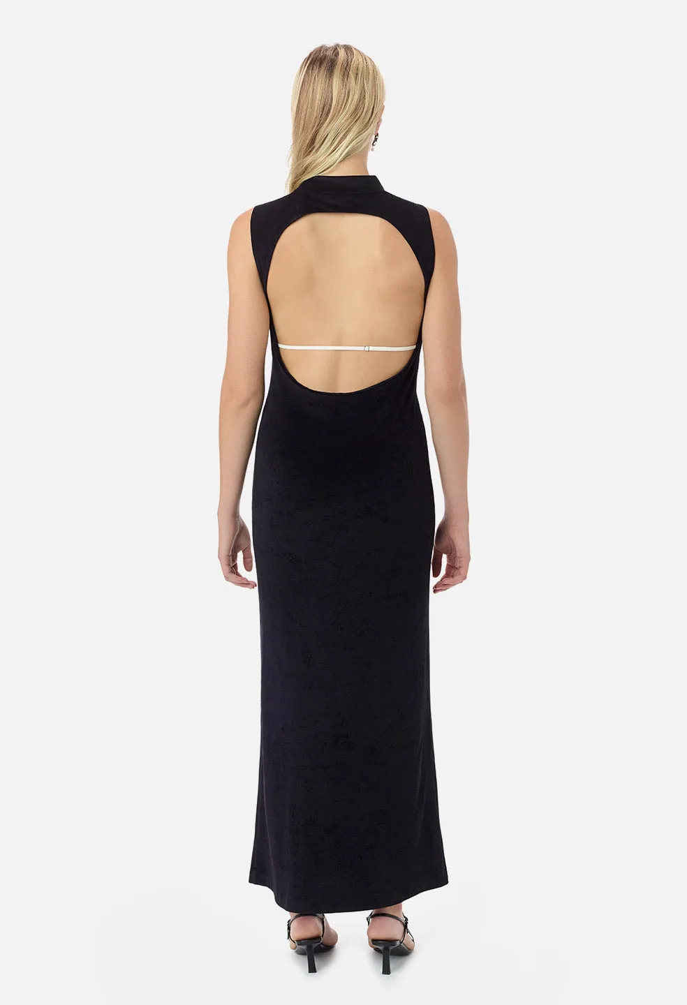 Velvet Jersey Maxi / Black