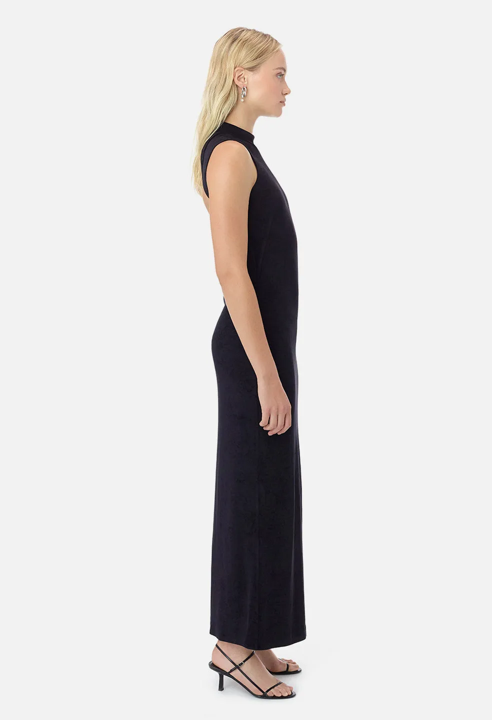 Velvet Jersey Maxi / Black