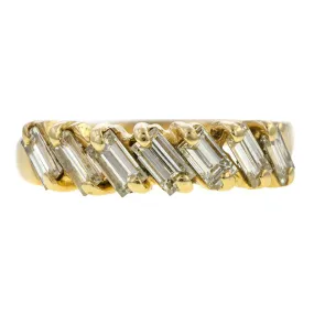 Vintage Baguette Diamond Band