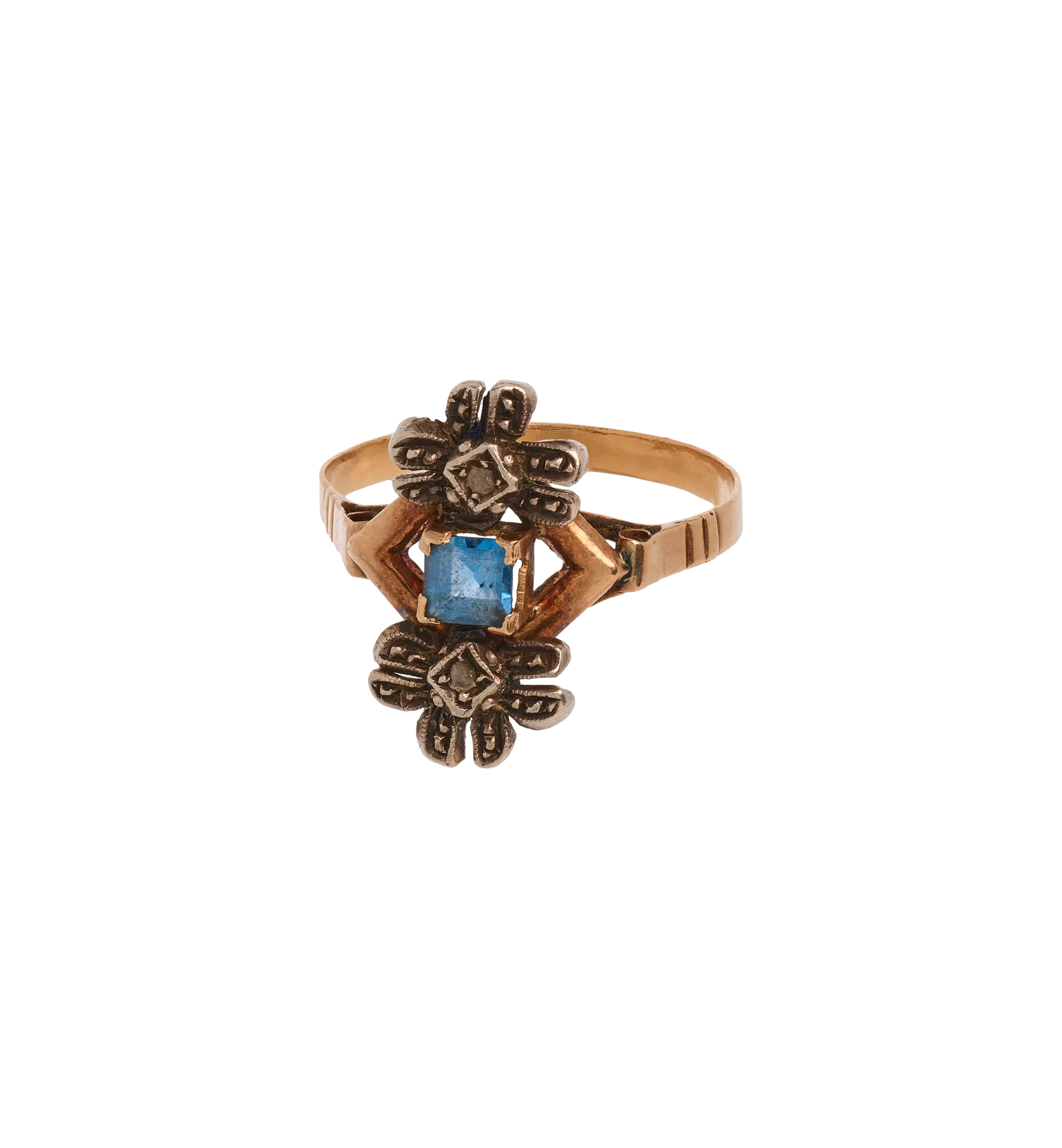 Vintage Diamond Blossom Ring