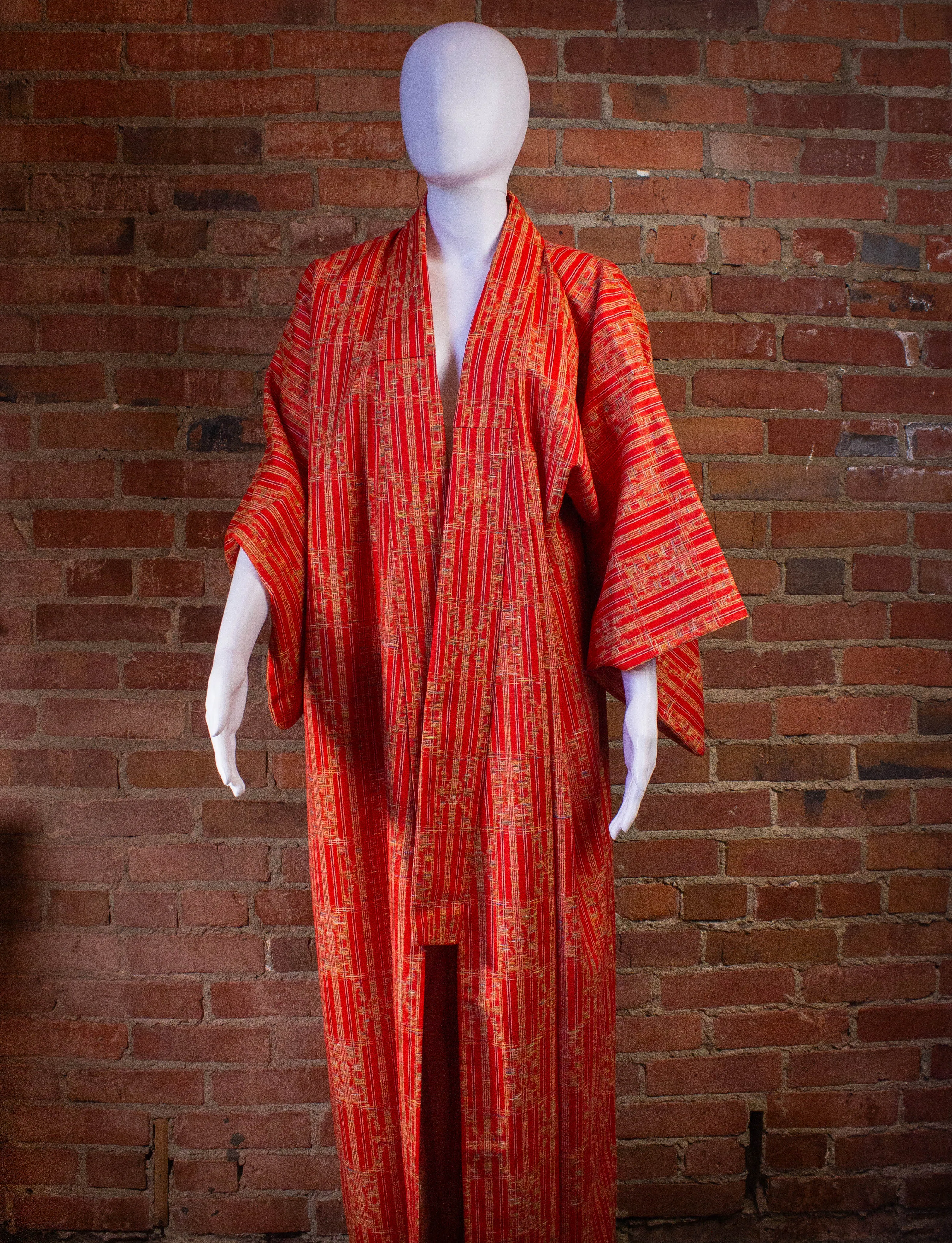 Vintage Japanese Yukata Orange