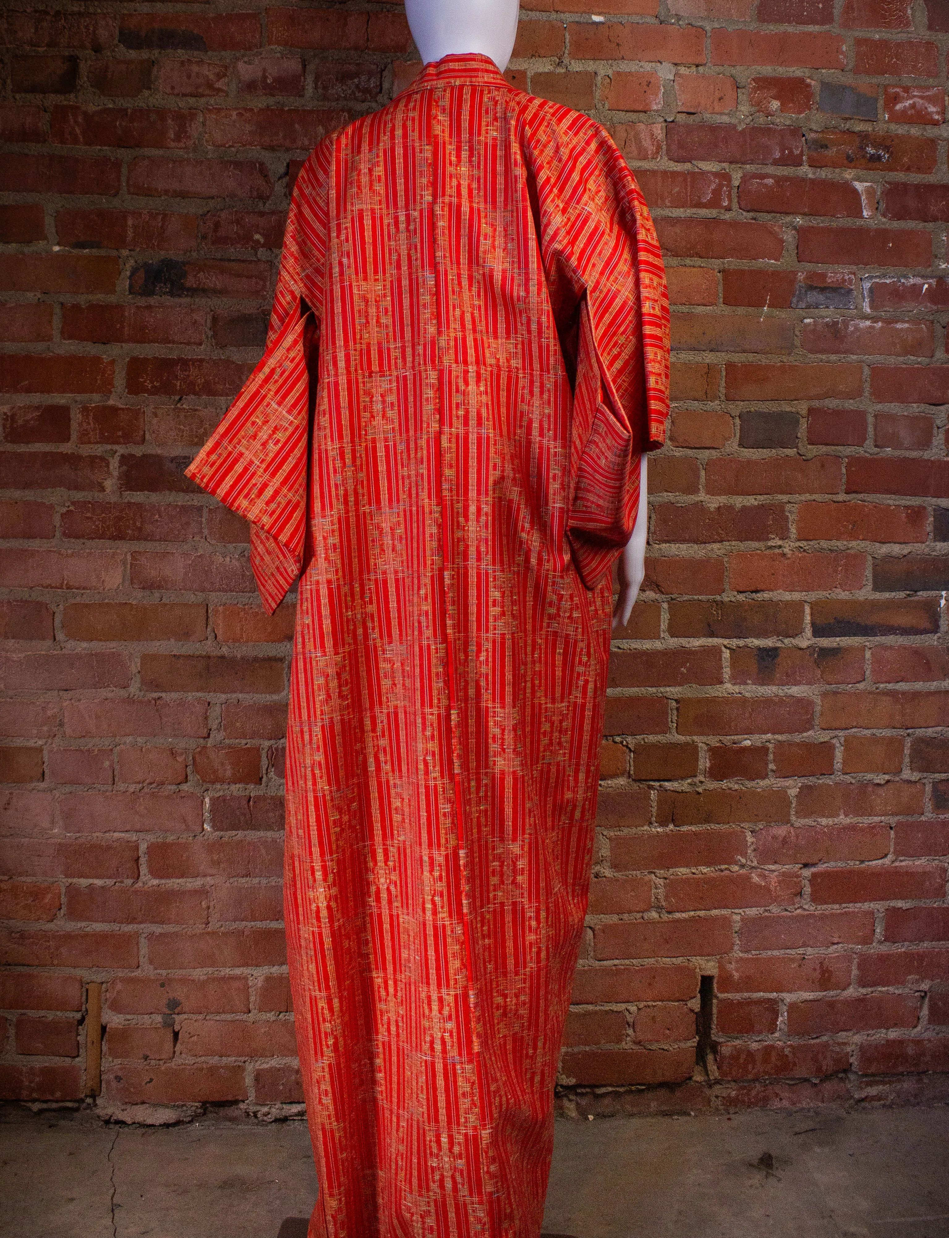 Vintage Japanese Yukata Orange