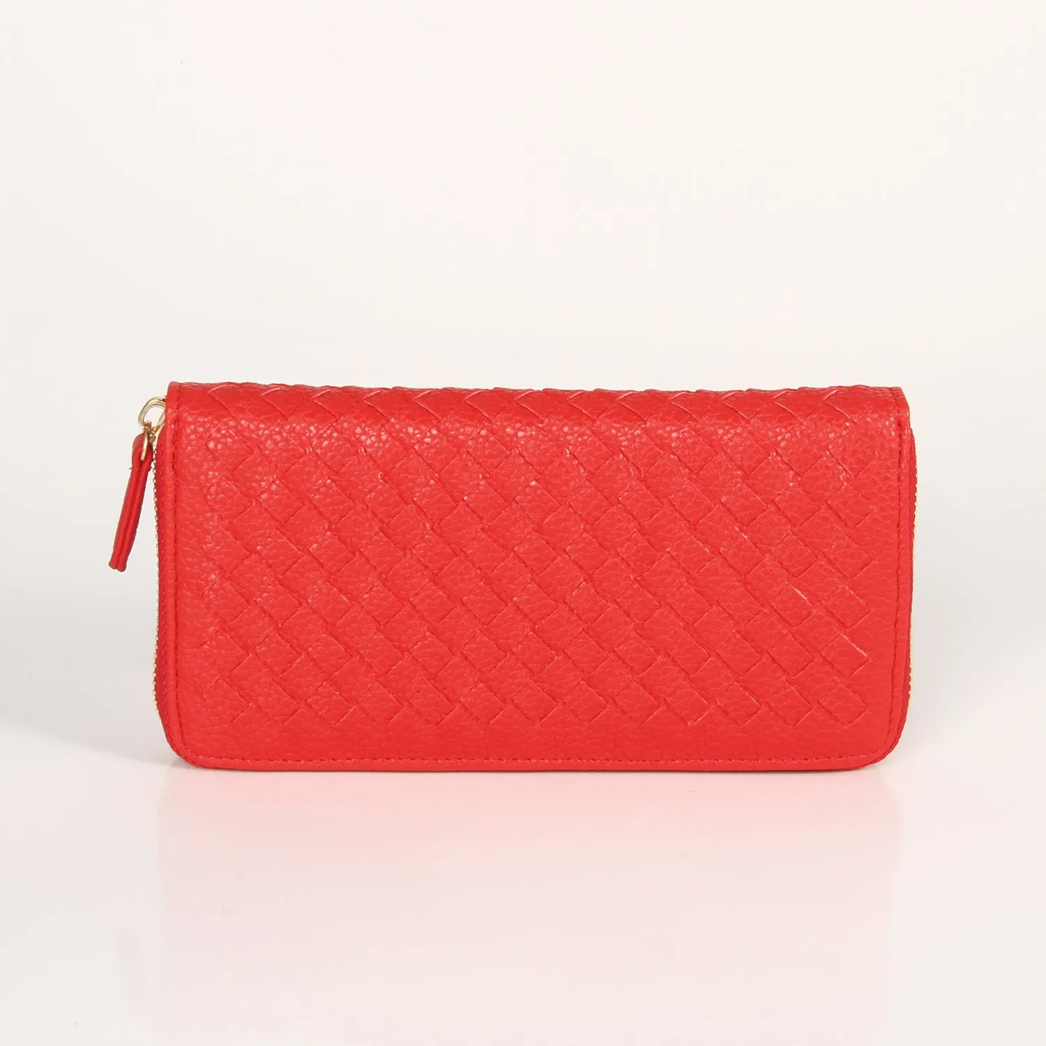 Weavey Wallet - Bright Red