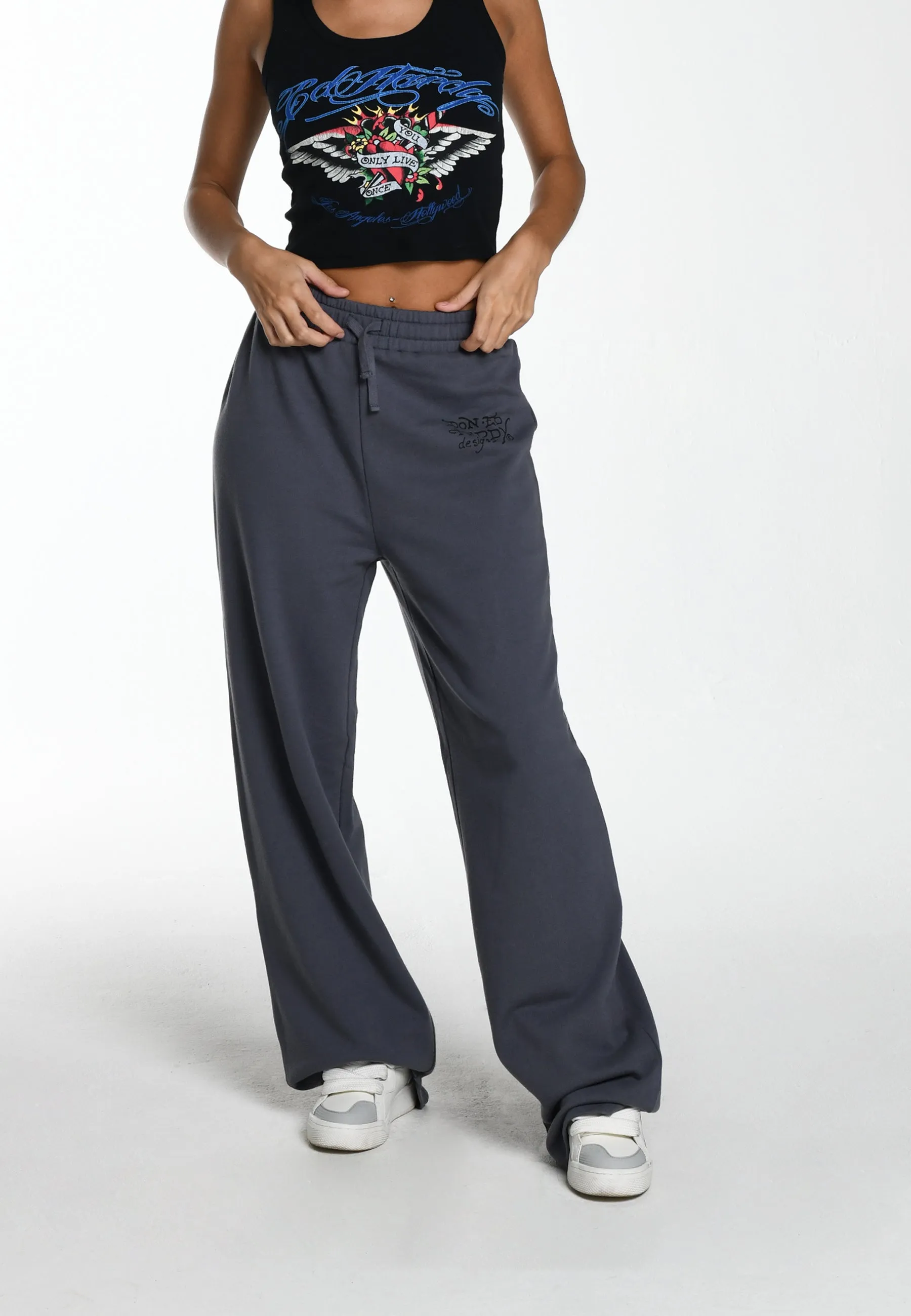 Womens Love Eternal Relaxed Jogger - Grey