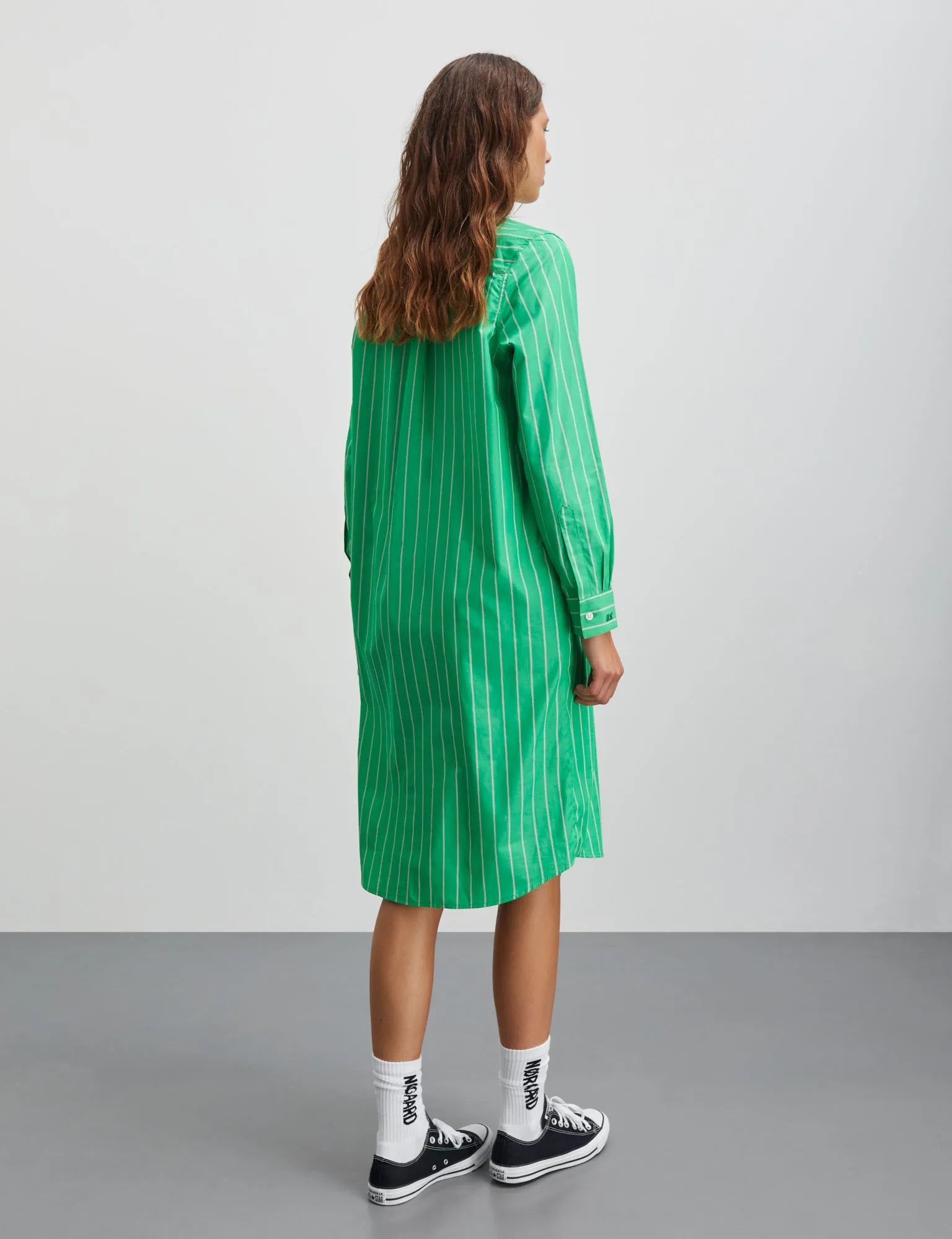 Yarpo Crissy Dress, YD Stripe/Bright Green