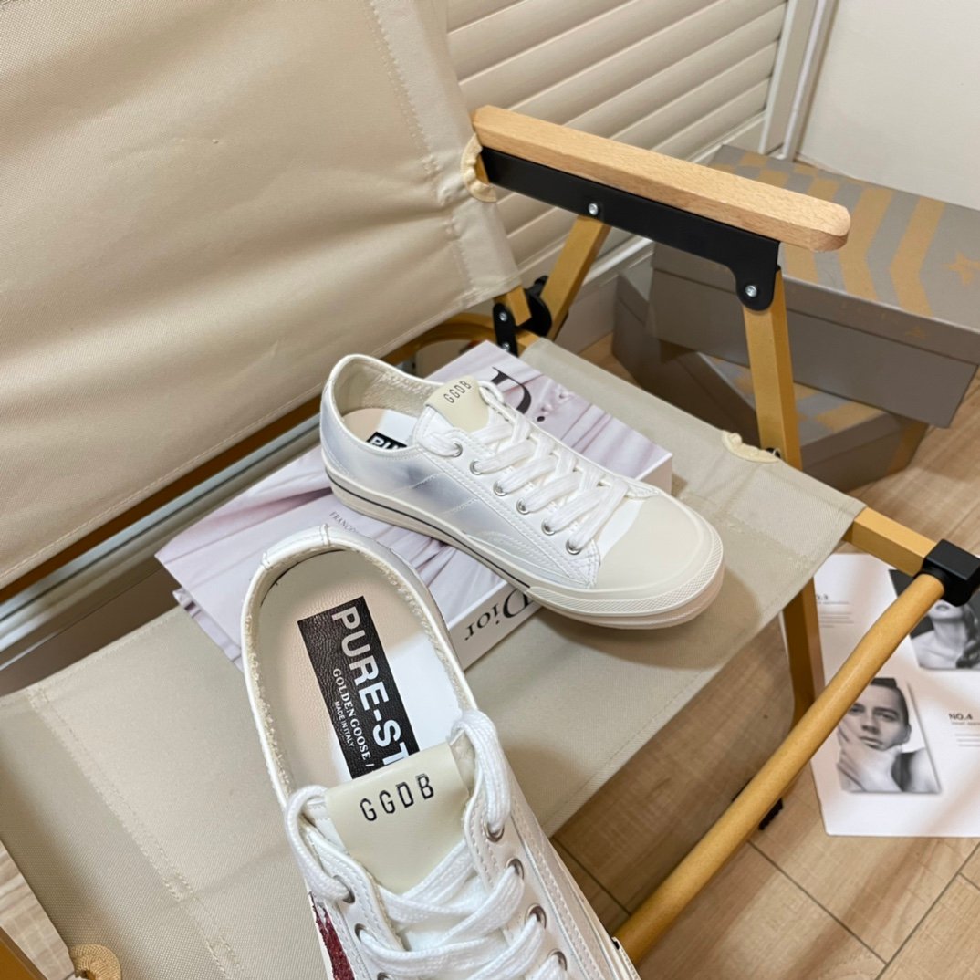 White Ball Star Strap Sneakers Adult Vintage Distressed Leather Dirty Casual Street Flat Shoes For Men Women - Image 8