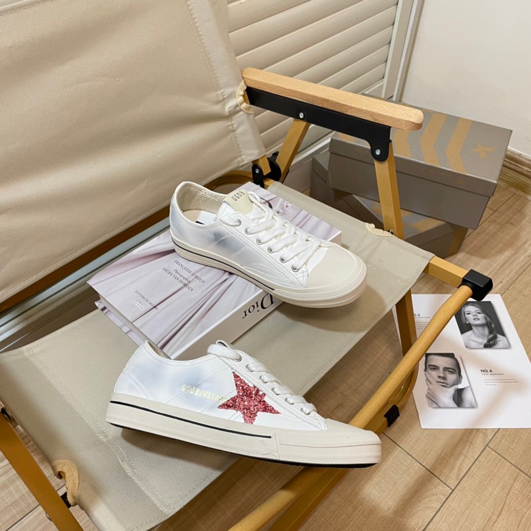 White Ball Star Strap Sneakers Adult Vintage Distressed Leather Dirty Casual Street Flat Shoes For Men Women - Image 9
