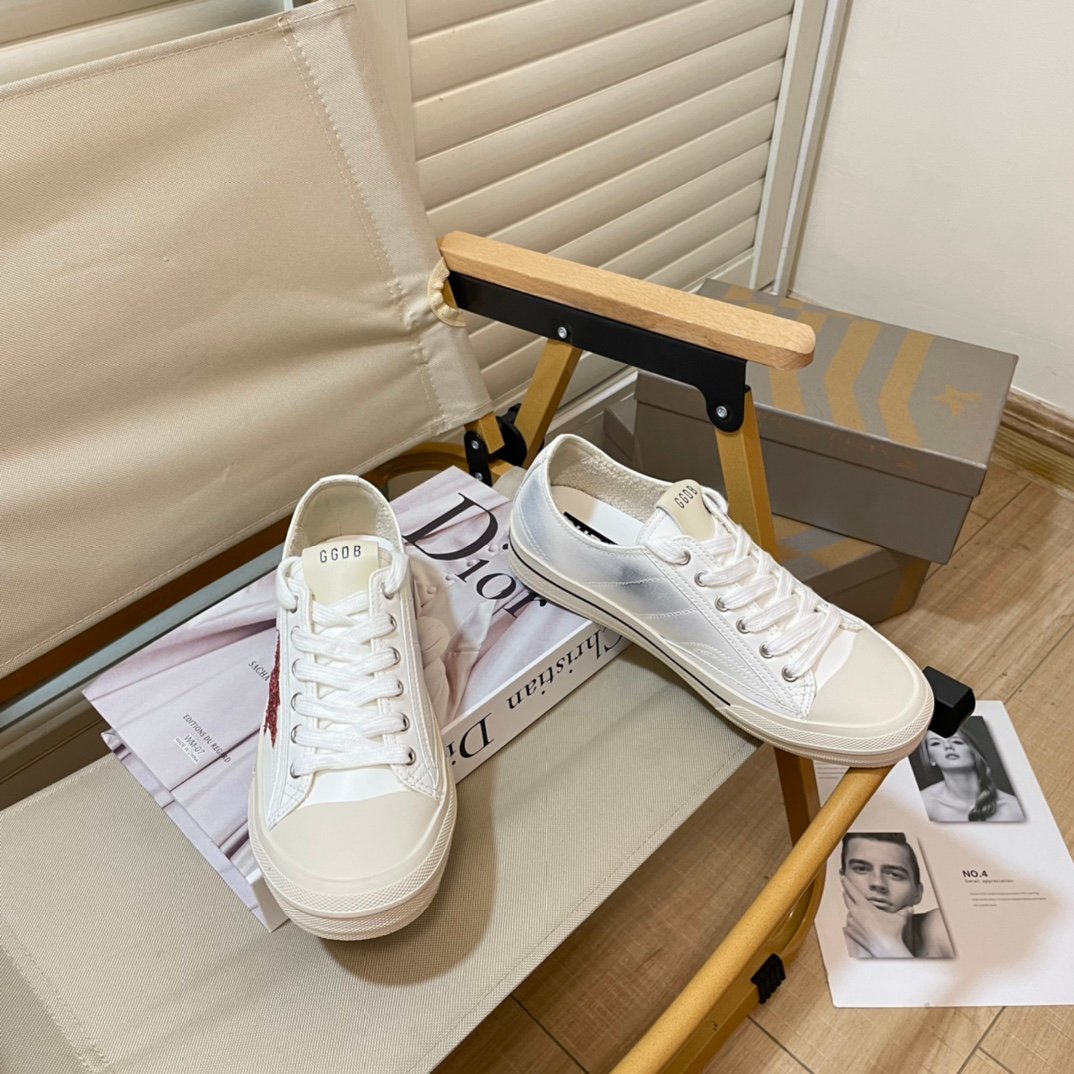White Ball Star Strap Sneakers Adult Vintage Distressed Leather Dirty Casual Street Flat Shoes For Men Women