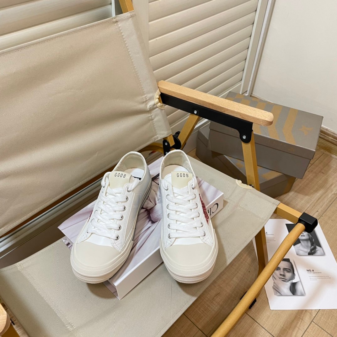 White Ball Star Strap Sneakers Adult Vintage Distressed Leather Dirty Casual Street Flat Shoes For Men Women - Image 10
