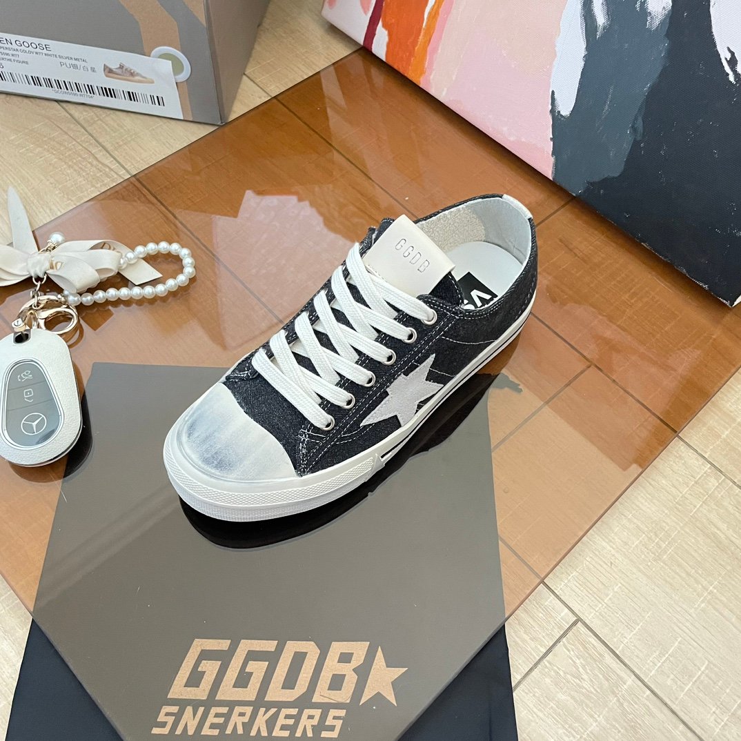 White Ball Star Strap Sneakers Adult Vintage Distressed Leather Dirty Casual Street Flat Shoes For Men Women - Image 2