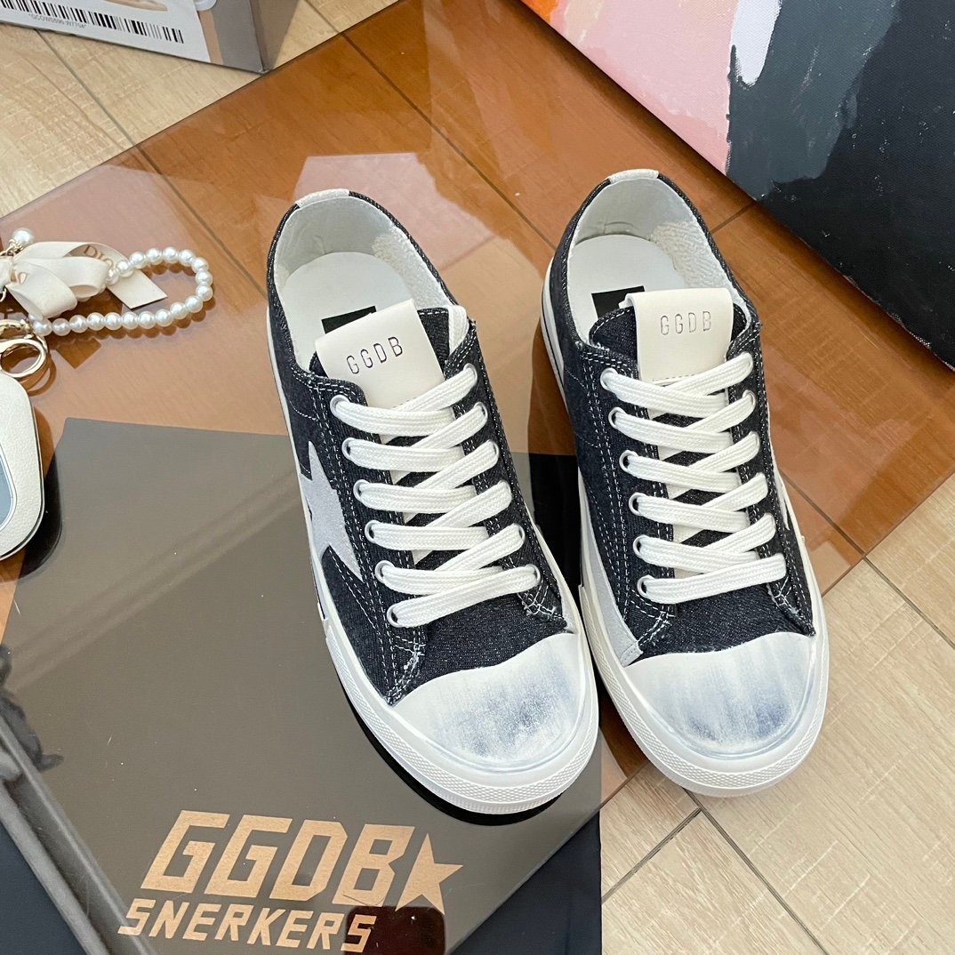 White Ball Star Strap Sneakers Adult Vintage Distressed Leather Dirty Casual Street Flat Shoes For Men Women - Image 4
