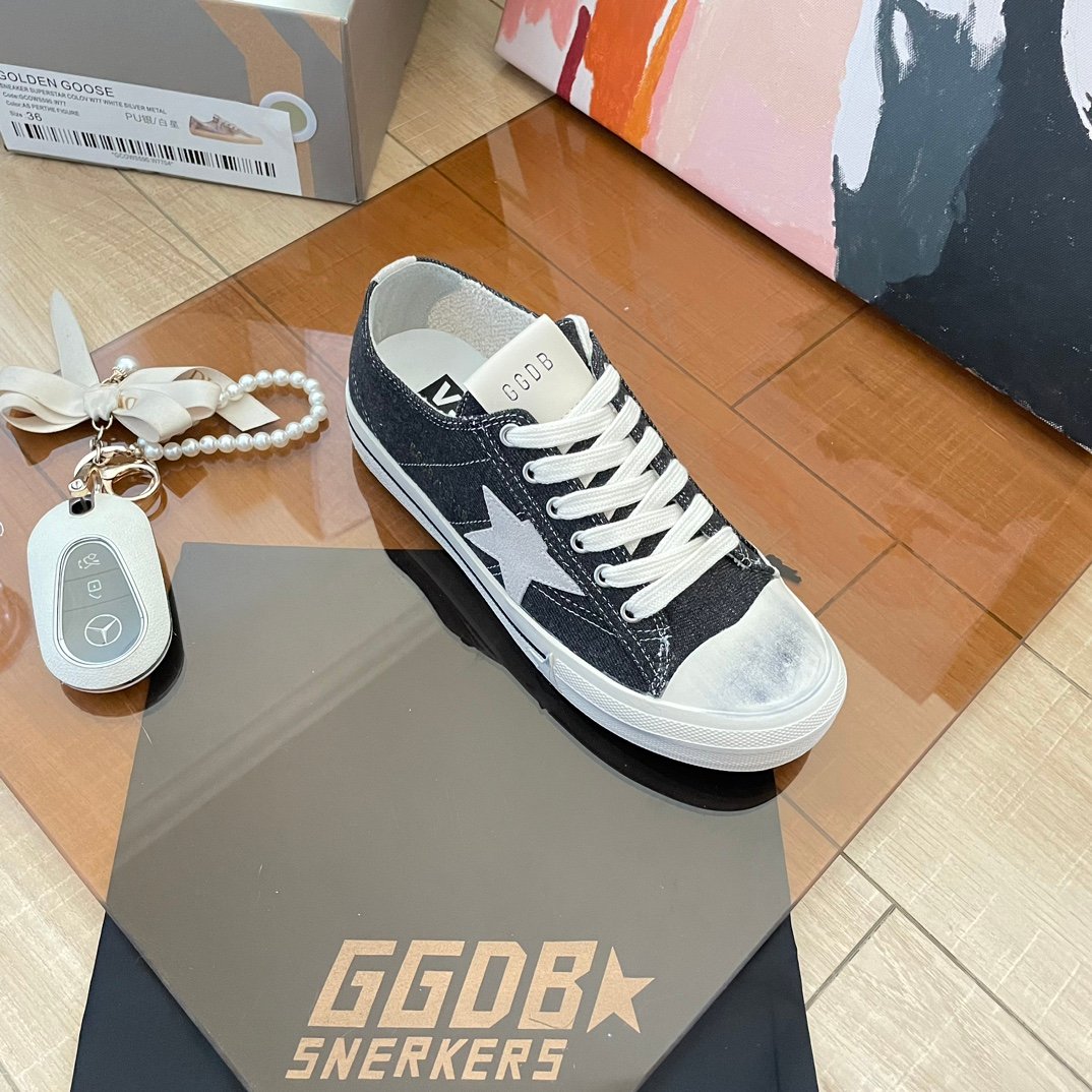 White Ball Star Strap Sneakers Adult Vintage Distressed Leather Dirty Casual Street Flat Shoes For Men Women - Image 5