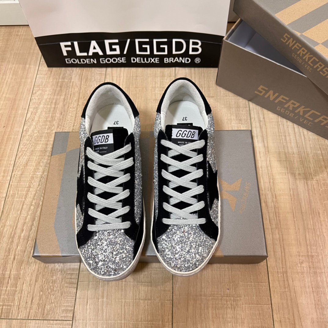 White Ball Star Strap Sneakers Adult Vintage Distressed Leather Dirty Casual Street Flat Shoes For Men Women - Image 3