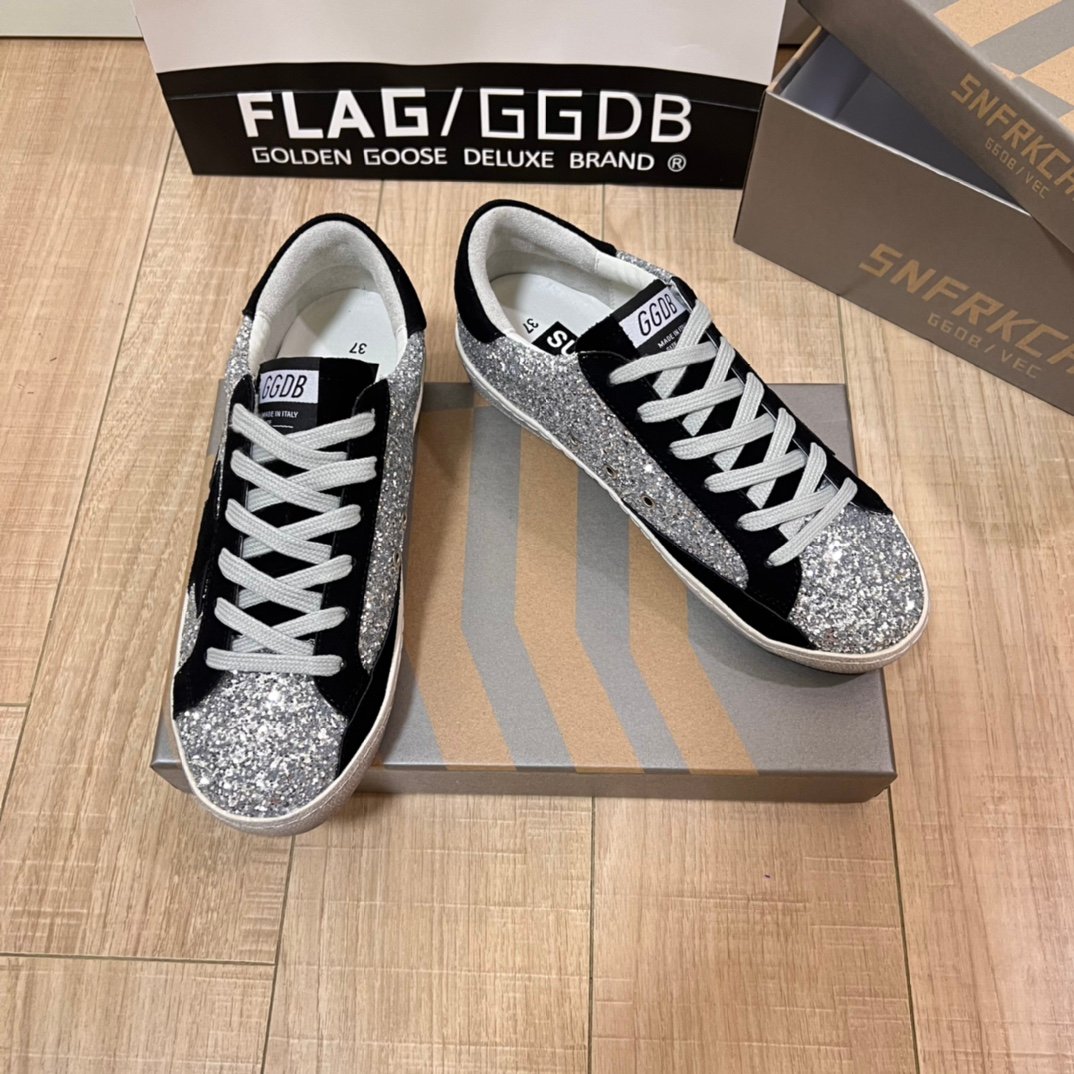 White Ball Star Strap Sneakers Adult Vintage Distressed Leather Dirty Casual Street Flat Shoes For Men Women - Image 2