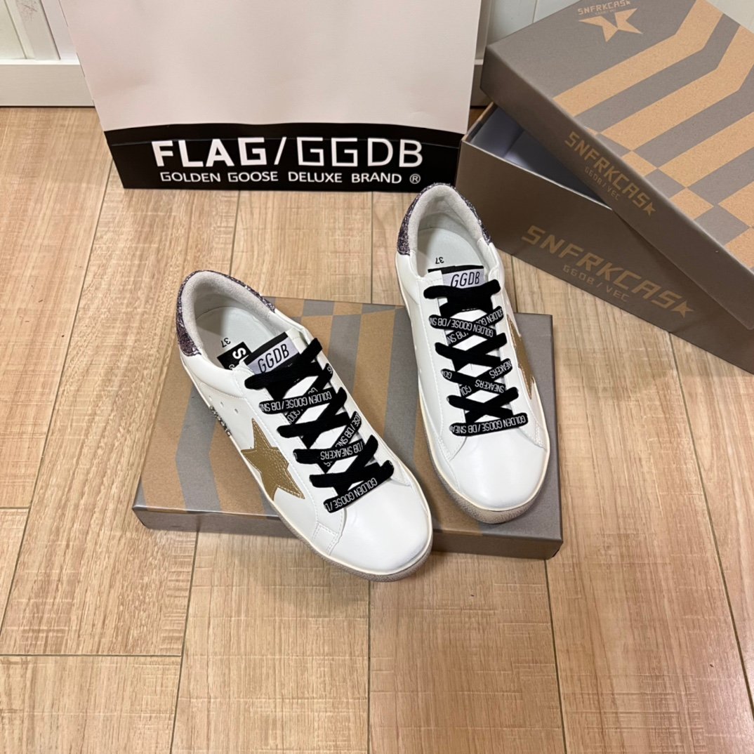 White Ball Star Strap Sneakers Adult Vintage Distressed Leather Dirty Casual Street Flat Shoes For Men Women - Image 5