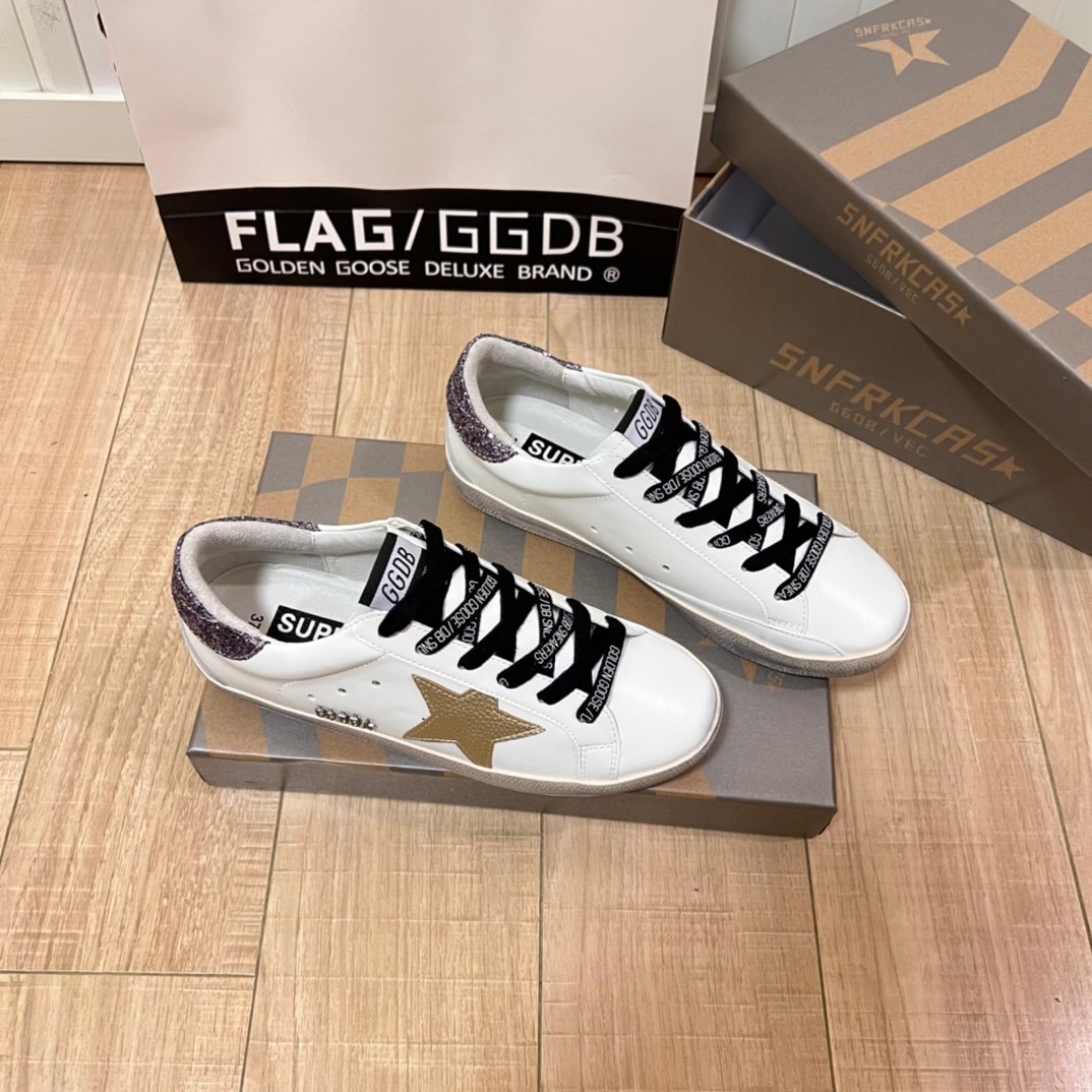 White Ball Star Strap Sneakers Adult Vintage Distressed Leather Dirty Casual Street Flat Shoes For Men Women - Image 7