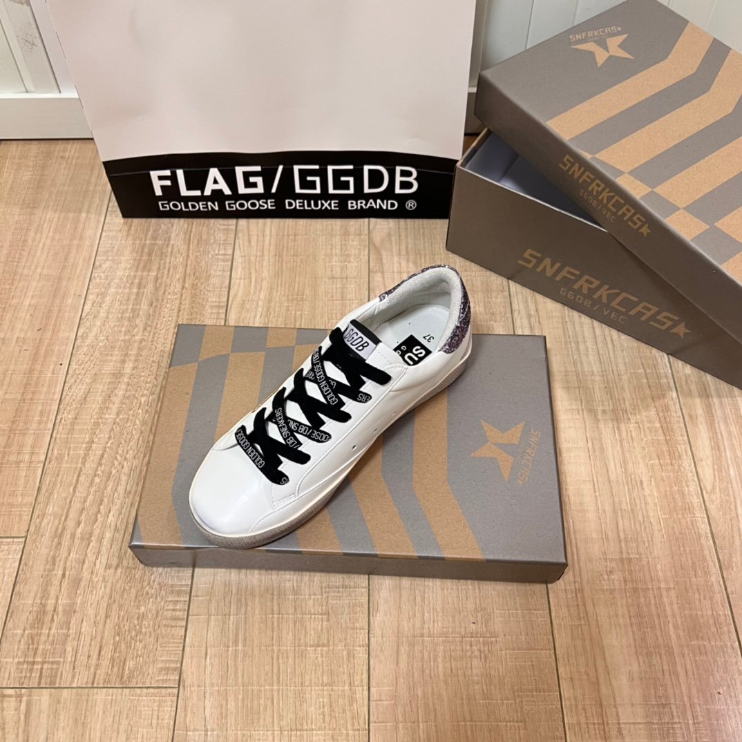 White Ball Star Strap Sneakers Adult Vintage Distressed Leather Dirty Casual Street Flat Shoes For Men Women - Image 9