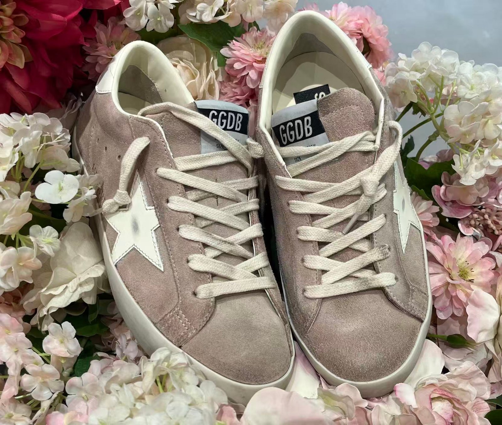 White Ball Star Strap Sneakers Adult Vintage Distressed Leather Dirty Casual Street Flat Shoes For Men Women