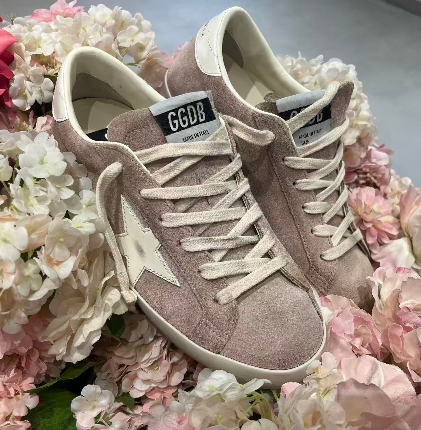 White Ball Star Strap Sneakers Adult Vintage Distressed Leather Dirty Casual Street Flat Shoes For Men Women - Image 3