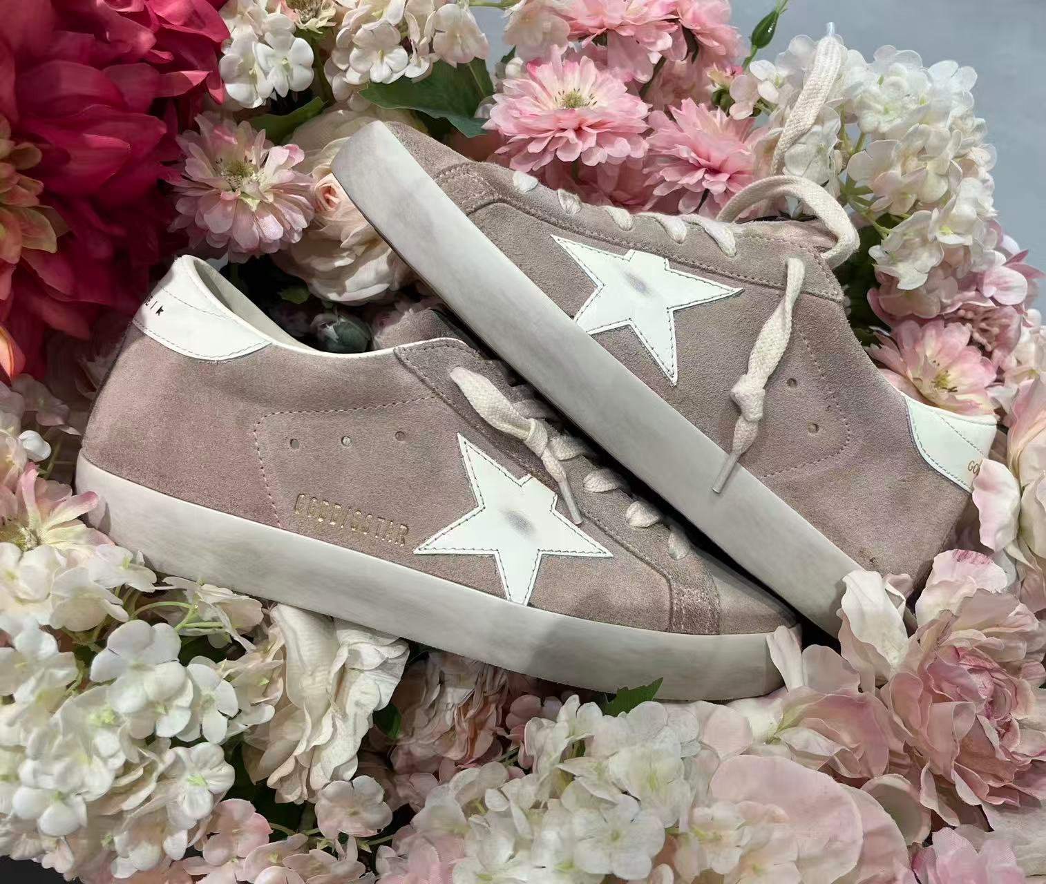 White Ball Star Strap Sneakers Adult Vintage Distressed Leather Dirty Casual Street Flat Shoes For Men Women - Image 4