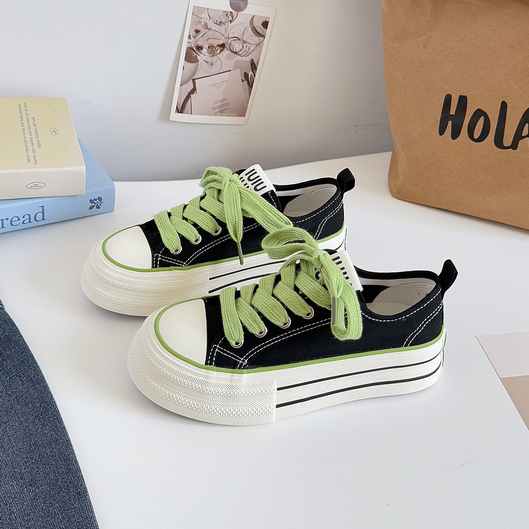Distressed Star Vintage Leather Sneakers/BL-7 - Image 3