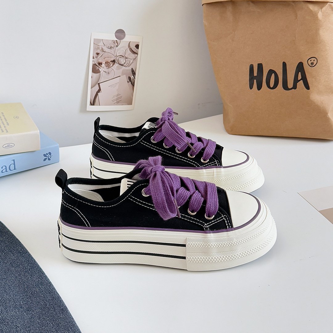 Distressed Star Vintage Leather Sneakers/BL-7