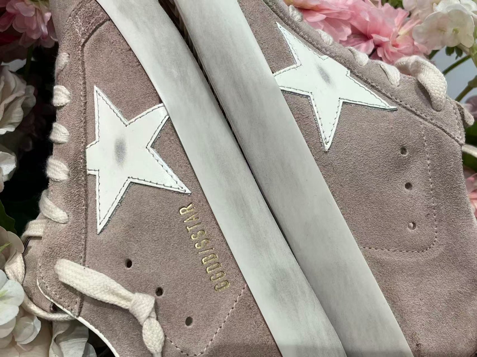 White Ball Star Strap Sneakers Adult Vintage Distressed Leather Dirty Casual Street Flat Shoes For Men Women - Image 6