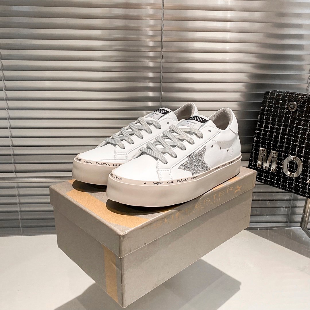 White Ball Star Strap Sneakers Adult Vintage Distressed Leather Dirty Casual Street Flat Shoes For Men Women (Copy) - Image 7