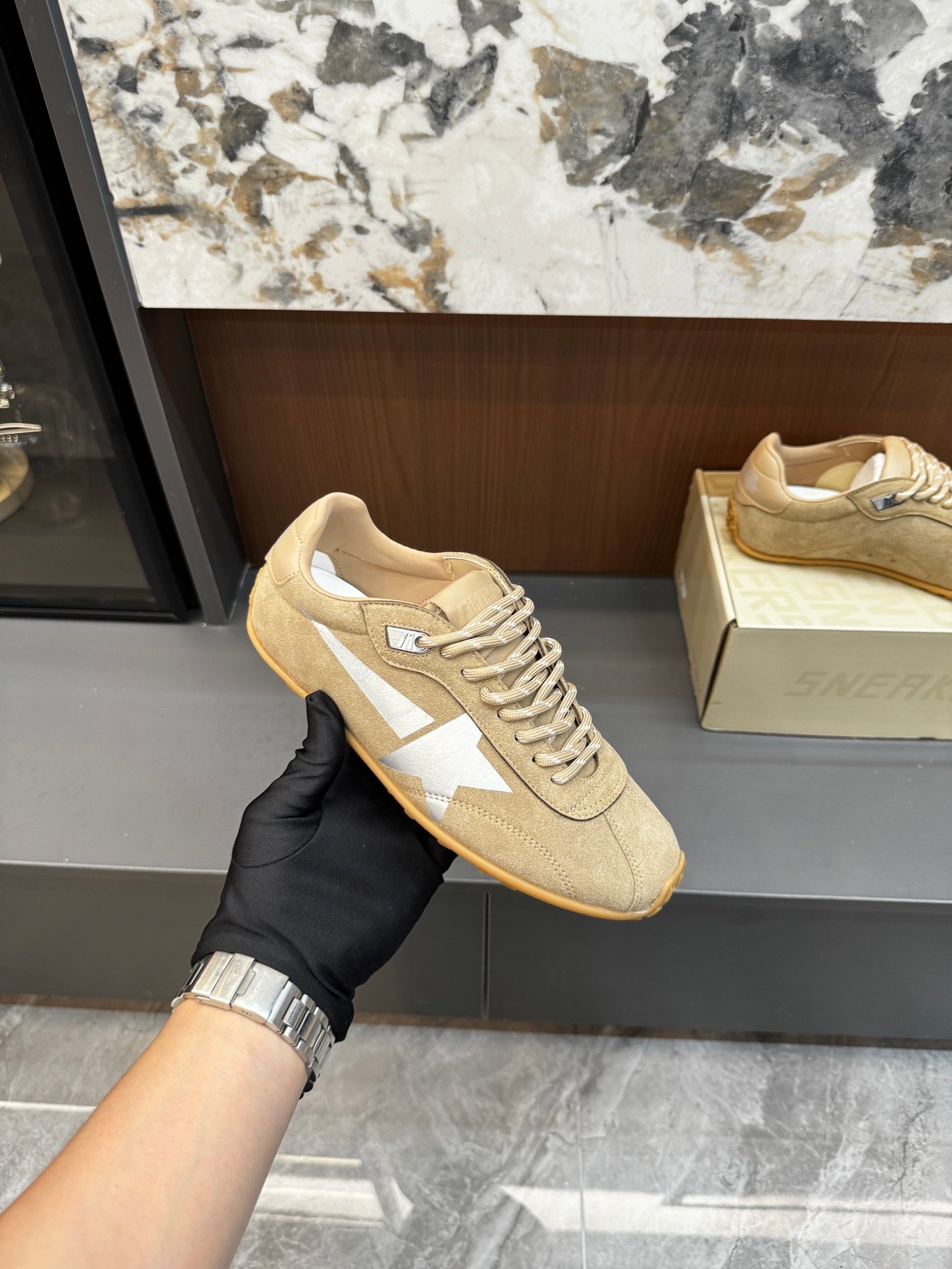 White Ball Star Strap Sneakers Adult Vintage Distressed Leather Dirty Casual Street Flat Shoes For Men Women - Image 4