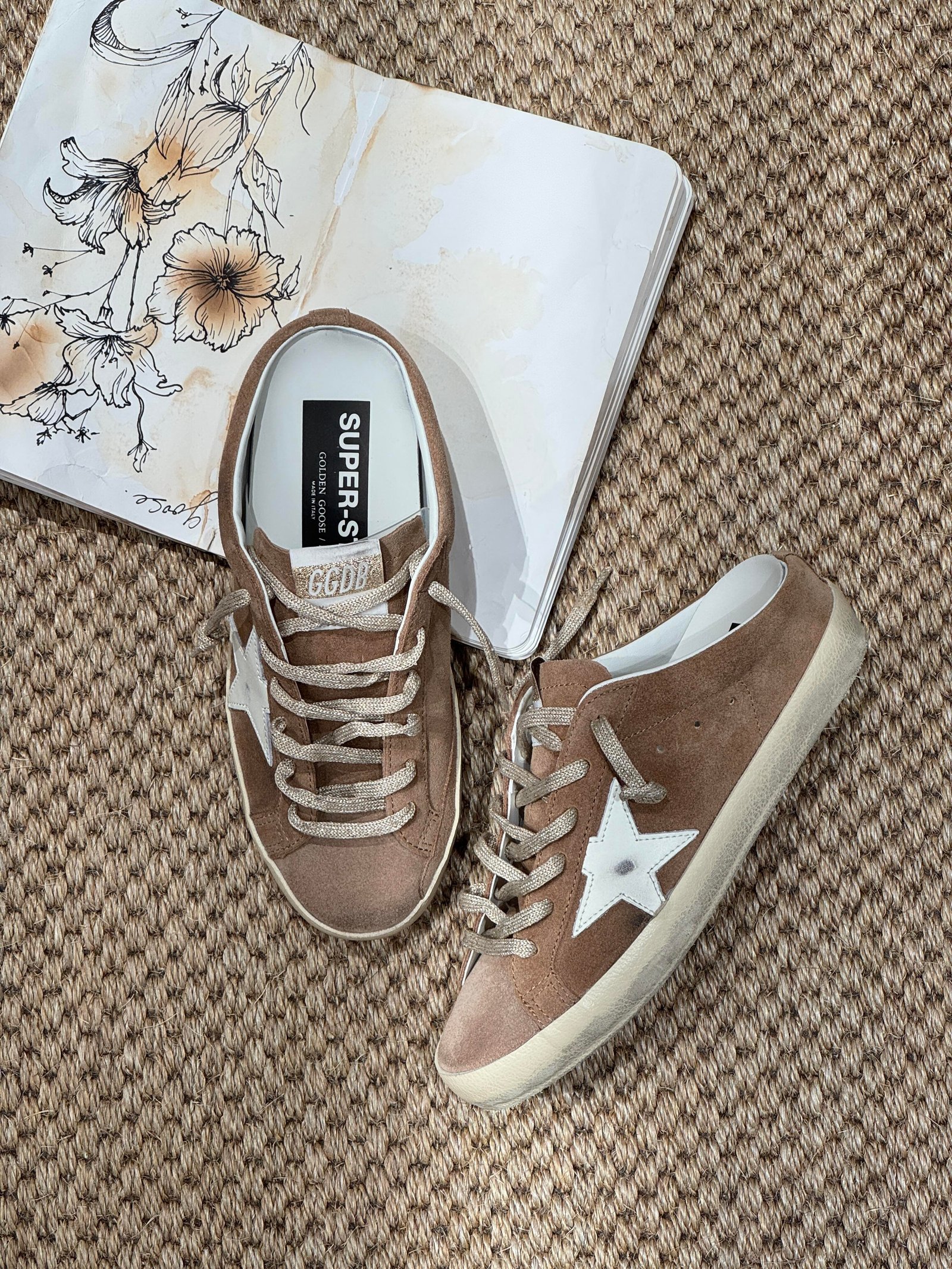 White Ball Star Strap Sneakers Adult Vintage Distressed Leather Dirty Casual Street Flat Shoes For Men Women - Image 4